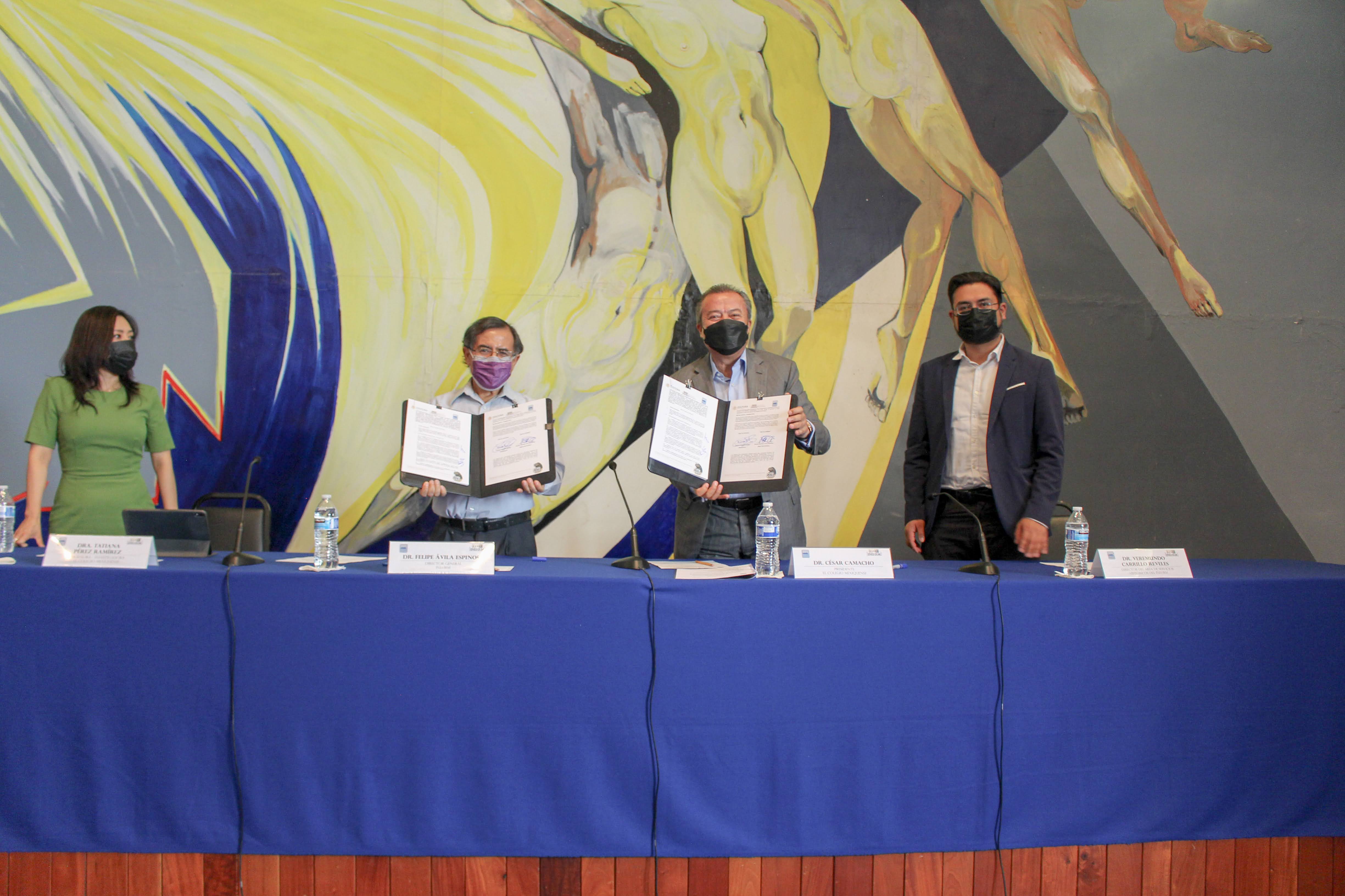 Firman convenio de colaboración El Colegio Mexiquense y el INEHRM; en octubre, curso sobre los problemas del presente